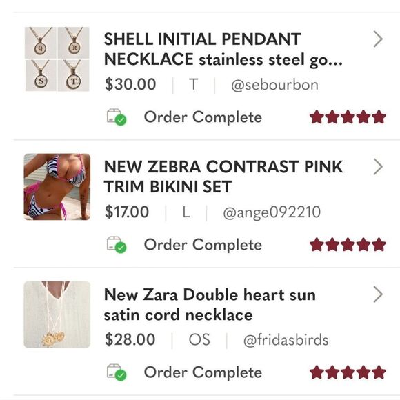 SHELL INITIAL PENDANT NECKLACE stainless steel gold plated M N O or P - Picture 14 of 14